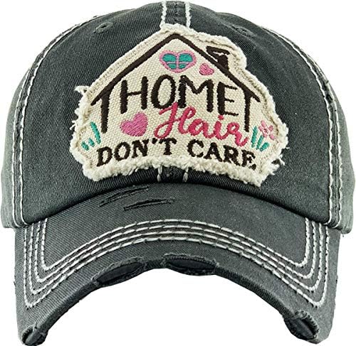 Funky Junque Distressed Vintage Baseball Cap - Embroidered Patch Women's Hat - Holiday, Lifestyle & Patriotic Designs