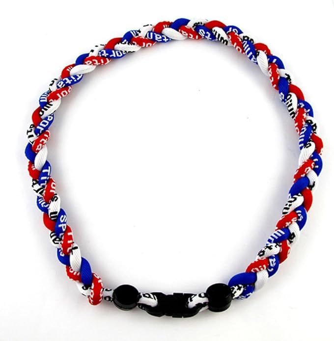 MapofBeauty 18 Inch Three Colors Fashion Three Braided Rope Tornado Necklace