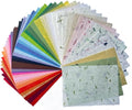 50 Design 50 Sheets A4 Natural Flowers, Mulberry Paper Sheets Art Tissue Washi by RATREE888