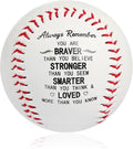 Religious Baseball Gifts for Men, Birthday Baptism First Communion Confirmation Personalized Inspirational Bible Verse Baseball for Godson Son Grandson, Easter Basket Stuffers Gifts