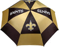 Team Golf NFL San Francisco 49ers Golf Umbrella 62" Golf Umbrella with Protective Sheath, Double Canopy Wind Protection Design, Auto Open Button
