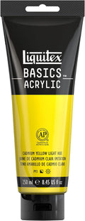 Liquitex BASICS Acrylic Paint, 250ml Tube, Cadmium Yellow Light Hue by Liquitex