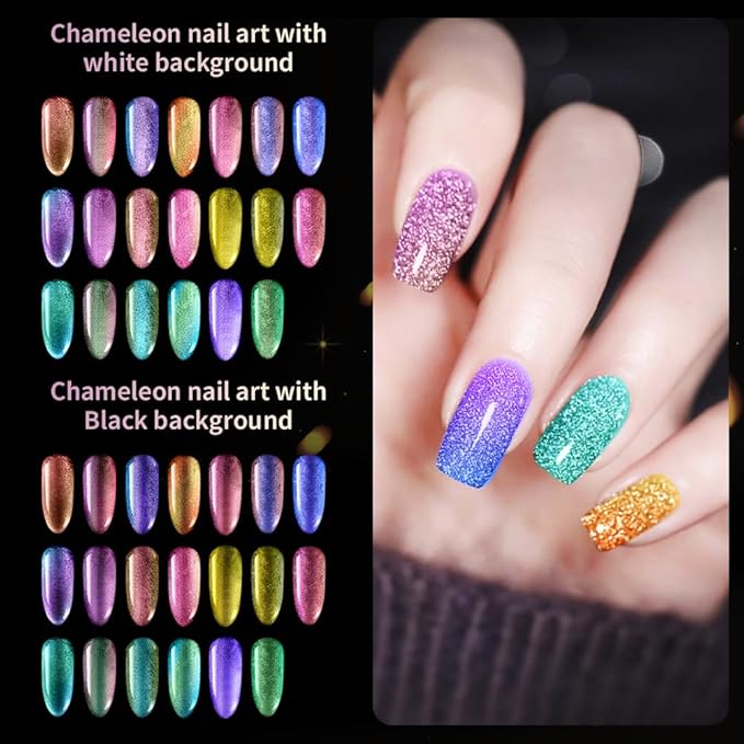 20 Colors Chameleon Mica Powder, 20 * 3g Color Shift Resin Pigment Powder - Image 3