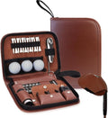 Golf Accessories Kit Gifts for Man and Women，Golf Tools Bag with Rangefinder, Multi-Function Tools, Balls, Brushes, Scorekeeper, Shafts, Clips