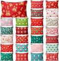 Meanplan 24 Pcs Christmas Makeup Bags Bulk, Cosmetic Pouches for Women