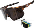 HAAYOT Polarized Sports Sunglasses for Men Women Youth Baseball Cycling Running Softball Biking Glasses 5 Lenses