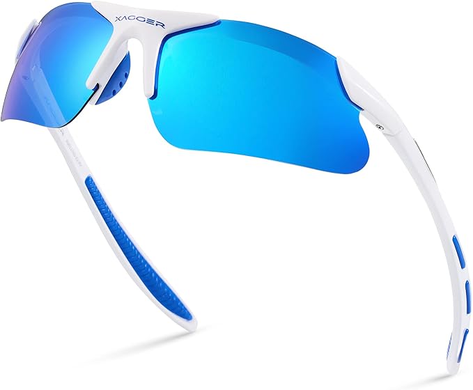 Xagger Kids Youth Polarized Sports Sunglasses for Boys Girls Baseball Softball Glasses TR90 Frame