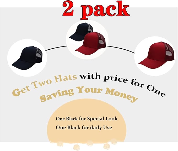 Criss Cross Hat Washed Distressed Baseball Cap Ponytail Hat High Messy Bun Ponycap for Women