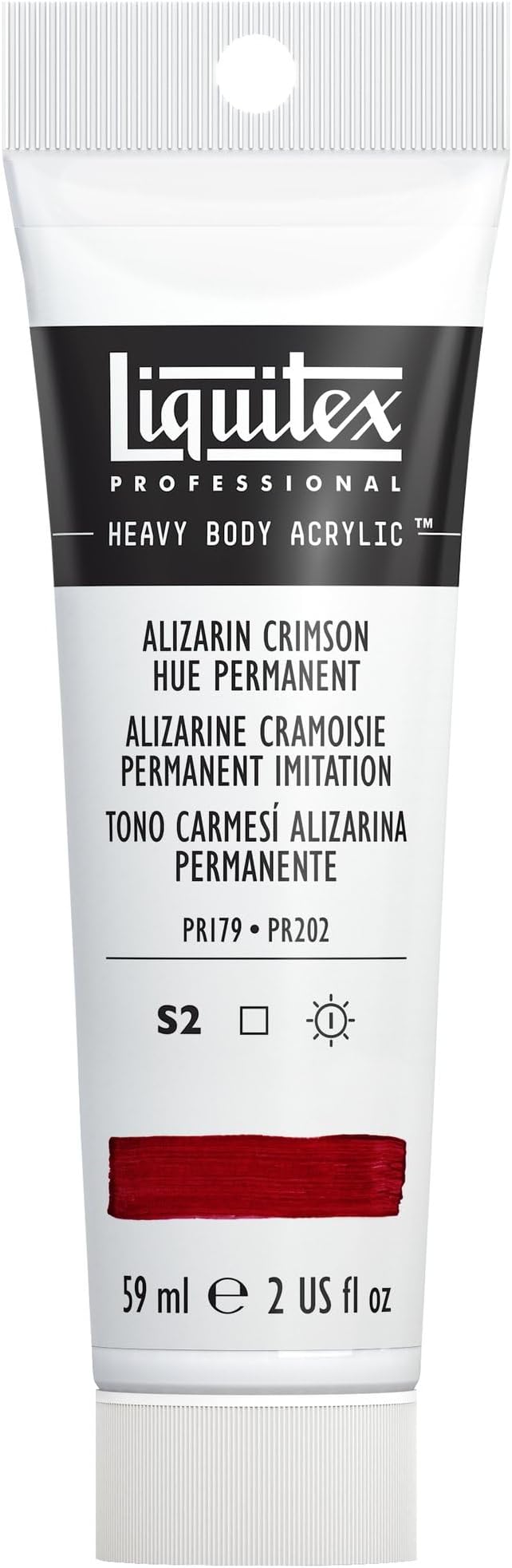 Liquitex Professional Heavy Body Acrylic Paint, 2-oz Tube, Alizarin Crimson Hue by Liquitex
