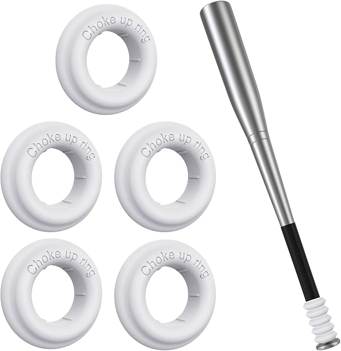 [5 Packs] Baseball Bat Grip Choke Up Rings Bat Ring Bat Choke Up Knob Baseball Softball Teeball Tball Bat Choke Up Ring Bat Knob Baseball Bat Accessories