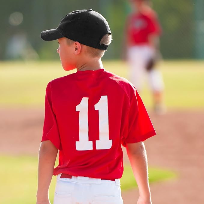 Shyyween Kids Baseball Caps Youth Adjustable Plain Baseball Hats Cotton Blank Hats Bulk for Girls Boys Sport Team
