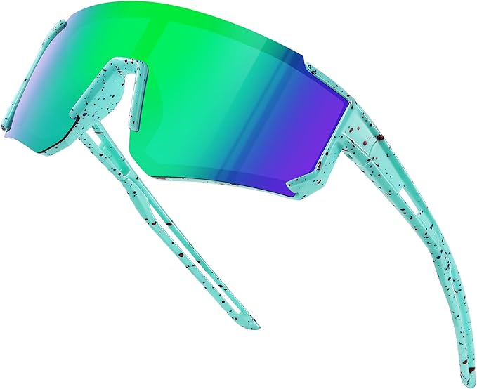 Fanshen Kids Baseball Sunglasses for Boys Girls Ages 3-12, Sports Polarized Youth Baseball Softball Sunglasses UV Protection
