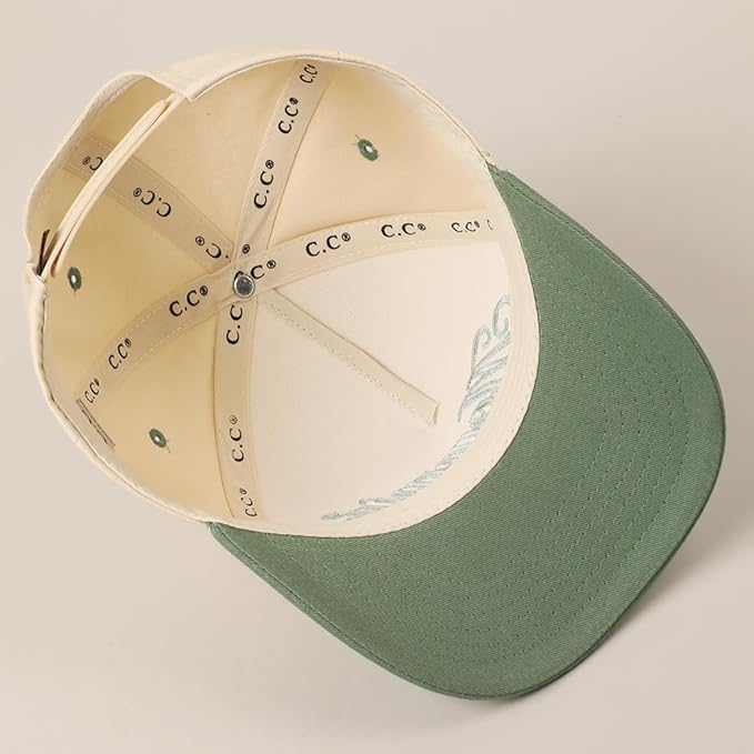 MIRMARU Two-Tone Vintage Canvas Trucker Hats for Men & Women, Adjustable Size Baseball Caps with Trendy Embroidered Design