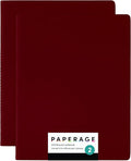 PAPERAGE Soft Cover Blank Journal Notebook, 2 Pack, 100 Pages, Large 7.5 inches by PAPERAGE