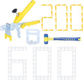 Tile Leveling System with Tile Plier 600Pcs Piece Tile Spacers Clips 200Pcs by Jauyas