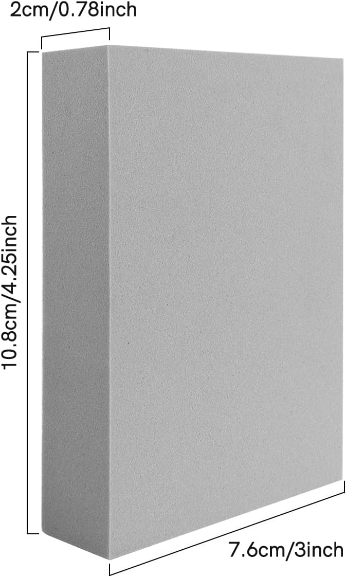 BAOFALI 12 Pcs Stamping Foam Grey Moldable Foam Stamps Plastic Dry Foam Stamp - Image 2