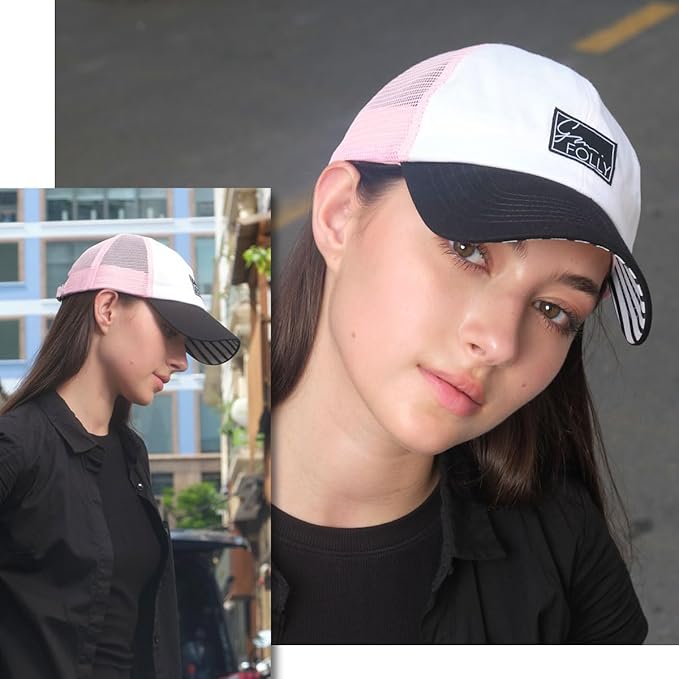Baseball Cap for Women in Cute Dad Hat Design with Mesh to Stay Cool at The Beach in Summer