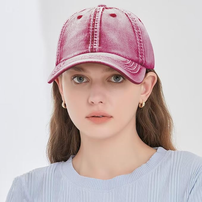 Baseball Cap Vintage Washed Hats Distressed Trucker Hat for Women Men