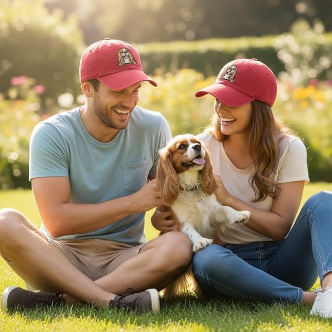 Pet Dog Lover Gifts,Embroidered Dog Baseball Hats for Men Women Dad Mom