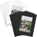 ZBEIVAN 12 Packs White and Black Colors 8x10 Picture Frame Mats by ZBEIVAN