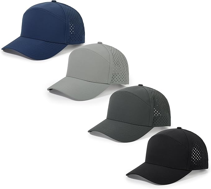 HH HOFNEN Quick Dry Baseball Cap Mesh Snapback Hat Sun and Rain Protection Structured Golf Trucker Hats for Men Women