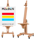 MEEDEN Large Art Easel for Painting: Solid Beech Wood Heavy Duty Artist Easel by MEEDEN