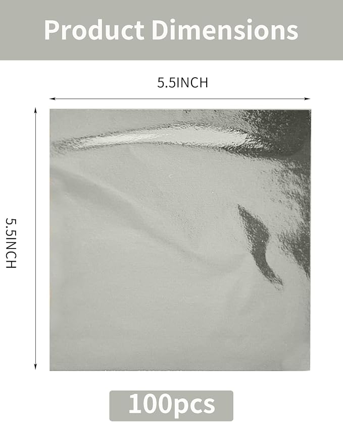 Luckymica Gold Leaf Sheets, Decoration, 5.5" x 5.5" - Image 2