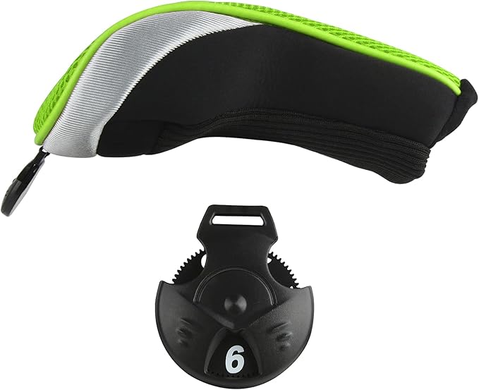 Andux Mesh Golf Hybrid Club Head Covers with Dial Number Tags, 4pcs/Set