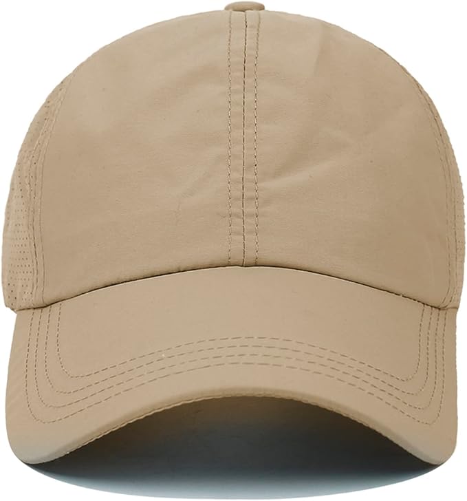 HGGE Womens Criss Cross Ponytail Baseball Cap Adjustable High Messy Bun Ponycap Quick Drying Hat