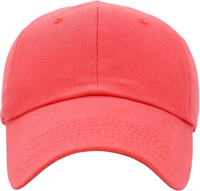 KBETHOS Classic Unisex Cotton Adjustable Low Crown Baseball Cap – Plain Dad Hat