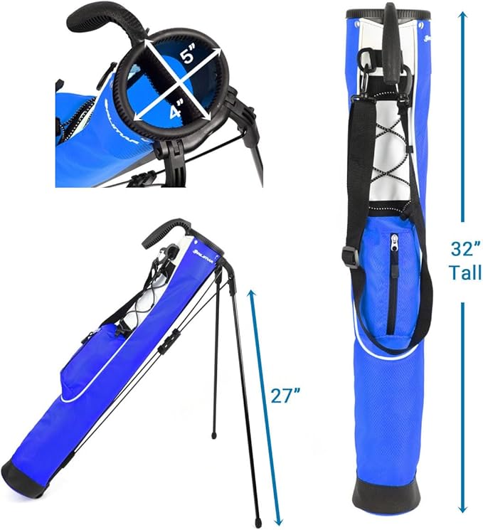 Orlimar Pitch ’n Putt Lightweight Sunday Golf Bag with Stand, Ultra-Light Carry Design, Two-Way Divider Top, Shoulder Strap, Compact Carry Golf Bag for Men & Women