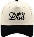 Embroidered Boy Girl Dad Mom Two-Tone Baseball Cap, Classic Dad Hat for Men Women His Her, Family Theme Gift Ideas
