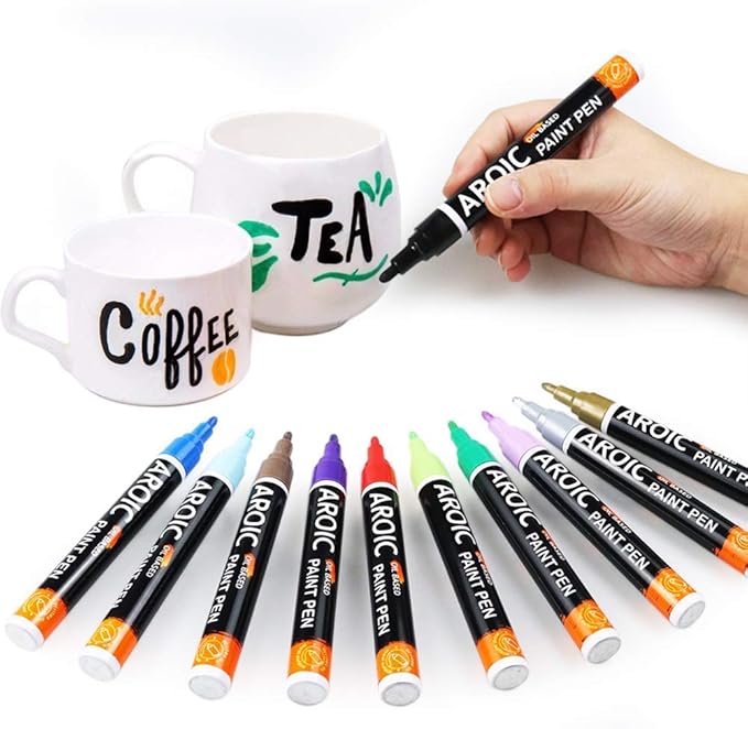 AROIC Paint Markers, 28 Colors Oil-Based Waterproof Paint Marker Pen Set.Quick - Image 5