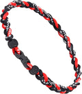18inch Baseball Necklace,Fashion Tri-Braided Rope Tornado Necklace for Sports Fan