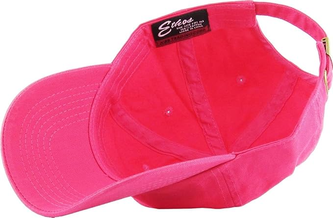 KBETHOS Classic Unisex Cotton Adjustable Low Crown Baseball Cap – Plain Dad Hat