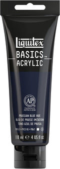 Liquitex BASICS Acrylic Paint, 118ml Tube, Prussian Blue by Liquitex