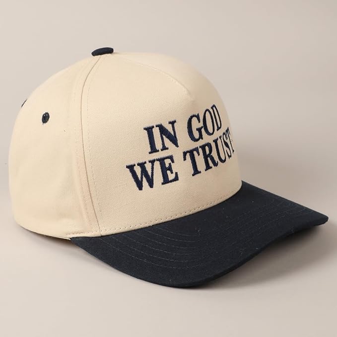 MIRMARU Two-Tone Vintage Canvas Trucker Hats for Men & Women, Adjustable Size Baseball Caps with Trendy Embroidered Design