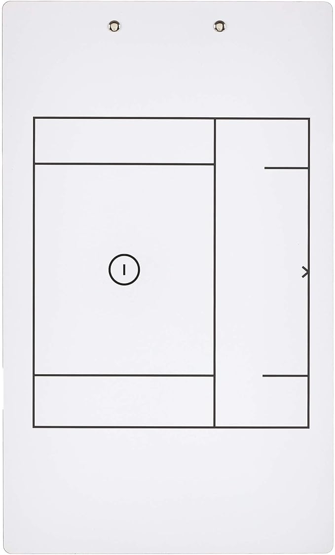 Murray Sporting Goods Dry Erase Coaches Clipboard | Double-Sided Dry Erase White Board