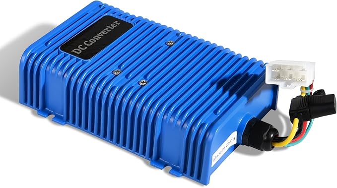 Golf Cart Voltage Reducer, 36 or 48V to 12V DC Converter 30A/350Watt Compatible with EZGO Club Car Yamaha, Universal DC Step Down Converter