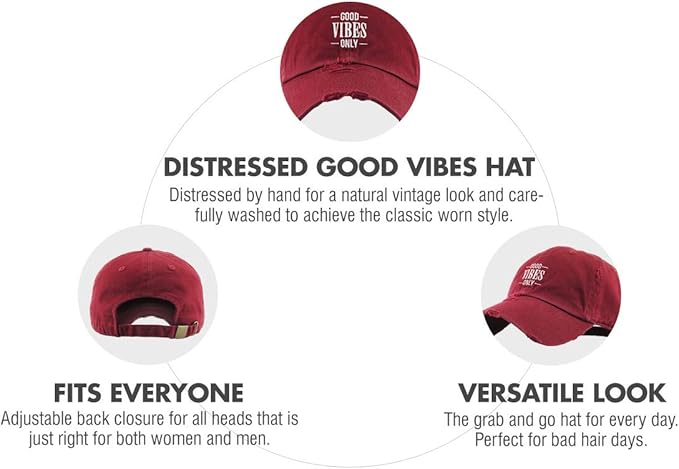 Rose Flowers Love Good Vibes Men Women Dad Hat Baseball Cap Adjustable Unisex