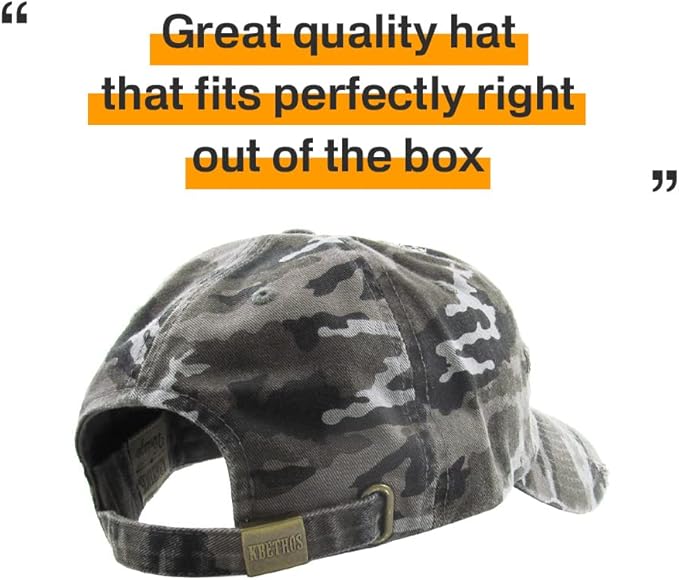 KBETHOS Flag USA America Military Thin Blue Line Thin Red Line Vintage Distressed Baseball Cap Dad Hat Unisex Adjustable…