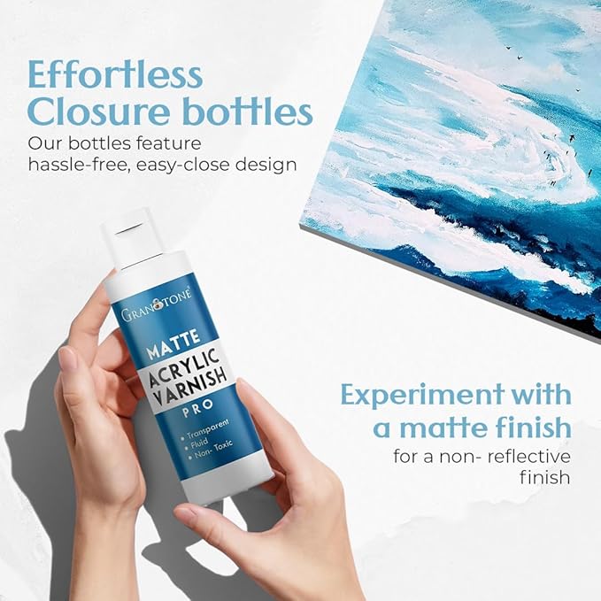 GRANOTONE Acrylic Artist's Varnish | Matte Finish | Non-Yellowing | Non-Toxic | - Image 5