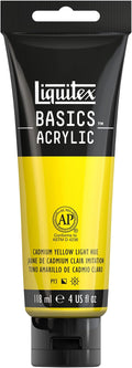 Liquitex BASICS Acrylic Paint, 118ml Tube, Cadmium Yellow Light Hue by Liquitex