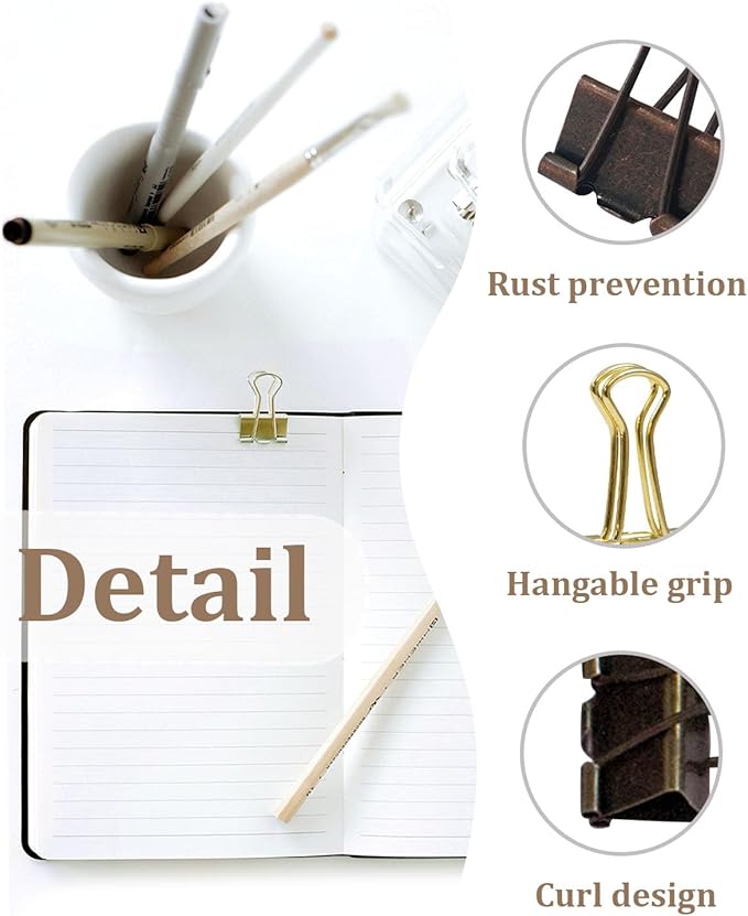 Standard Binder Clips 1in 24-Pack - Image 2