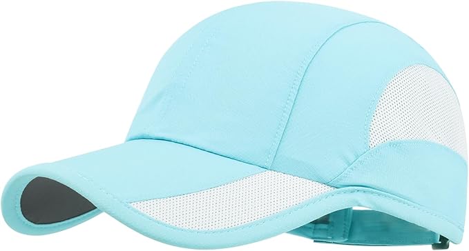 HH HOFNEN Quick Dry Baseball Cap Unstructured Running Cap Water-Resistant UPF 50+ Mesh Golf Sun Hats for Men Women