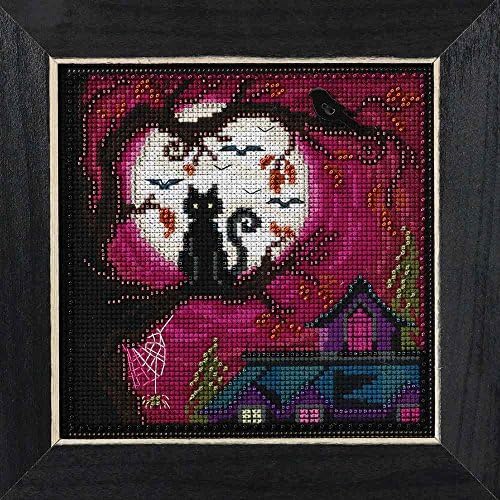 Moonstruck Beaded Counted Halloween Cross Stitch Kit Mill Hill MH141626 Buttons & Beads 2016 Autumn