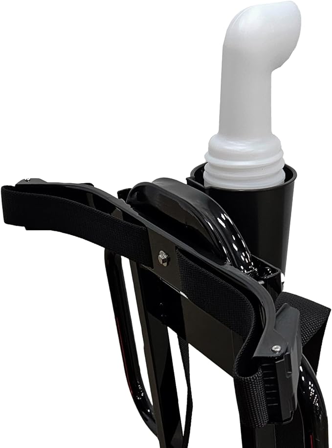 Evolution D5 Ranger & D5 Maverick Golf Bag Holder Bracket Attachment - No Drilling Assembly for 4 Passenger & 6 Passenger Carts - Durable Golf Bag Mount Compatible Golf Carts | Black