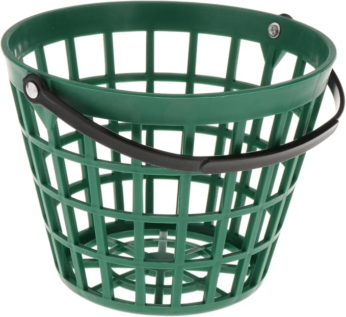 SM SunniMix Unbreakable Golf Ball Basket, Golfball Container with Handle Ball Holder Contains 25/50/100 Balls Range Accessories