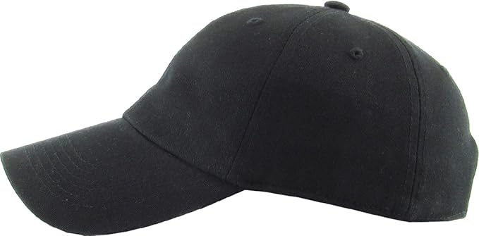 KBETHOS Classic Unisex Cotton Adjustable Low Crown Baseball Cap – Plain Dad Hat