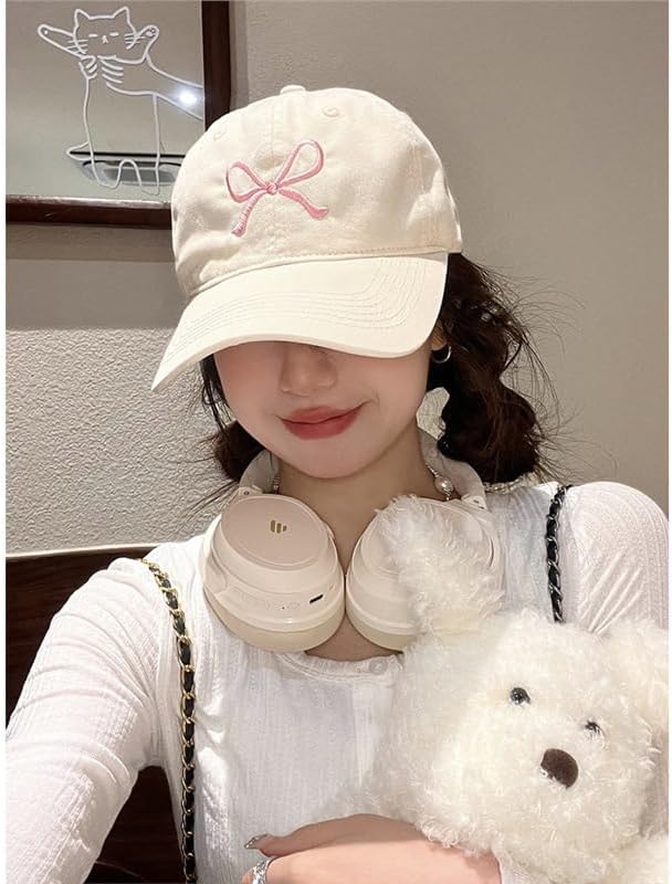 Sumleno Womens Trendy Cute Bow Baseball Cap Y2k Aesthetic Preppy Sun Cap Hiking Travel Trucker Hat Accessories